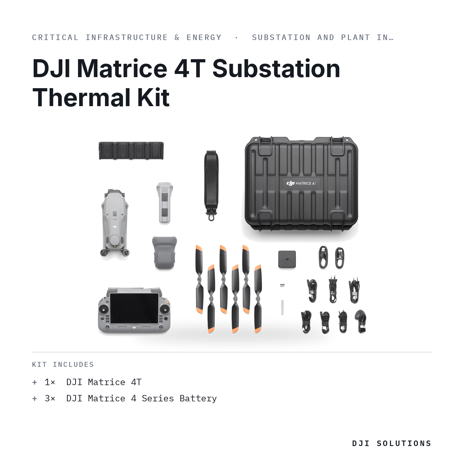 DJI Matrice 4T Substation Thermal Kit — kit contents graphic